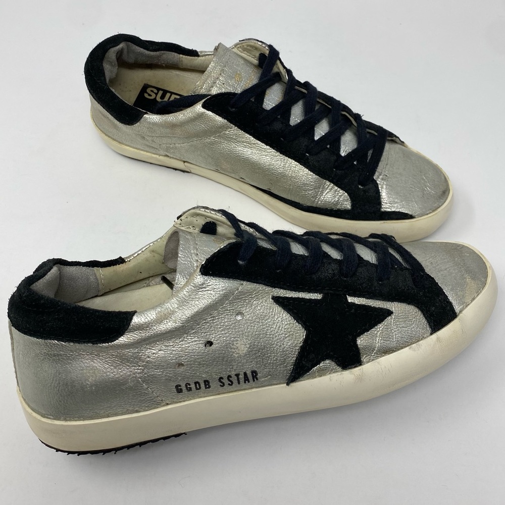 Golden Goose Superstar Metallic Leather Sneakers size 36/US 6